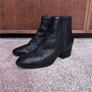 Splendid 8.5 Black Leather Jacket Ankle Boots